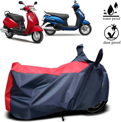 smwzxyu Waterproof Two Wheeler Cover for Suzuki(Access, Red, Blue)