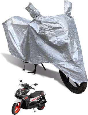 MOCKHE Waterproof Two Wheeler Cover for Yamaha(Aerox 155 Maxi, Silver)