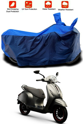 MMSSTAR Waterproof Two Wheeler Cover for Bajaj(Urbanite Chetak, Blue, Blue)