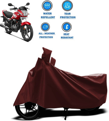 KEDIT Two Wheeler Cover for Hero(Super Splendor, Maroon)