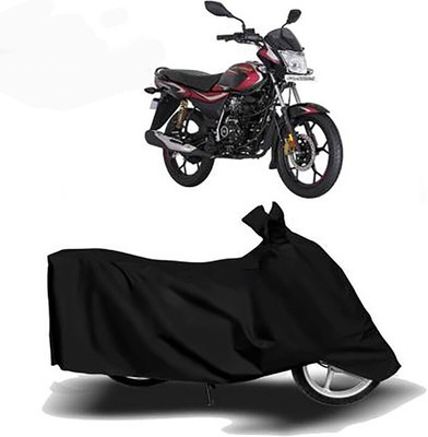 MMSSTAR Waterproof Two Wheeler Cover for Bajaj(Platina 110 H-Gear, Black)