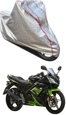 GOSHIV-car and bike accessories Waterproof Two Wheeler Cover for Yamaha(YZF R15S, Silver)