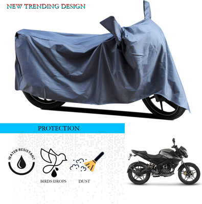 ANTHUB Waterproof Two Wheeler Cover for Bajaj(Pulsar 160 NS DTS-i, Grey)