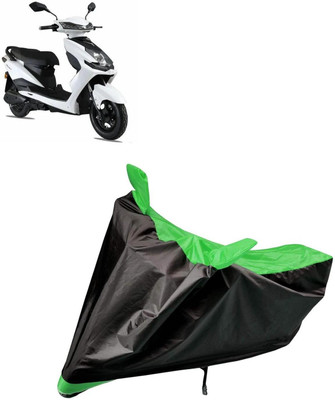 aksmit Two Wheeler Cover for Universal For Bike(Black, Green)
