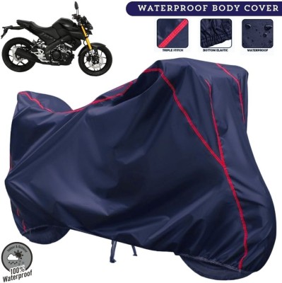 MADAFIYA Two Wheeler Cover for Yamaha(MT 15 New BS6, Blue, Red)