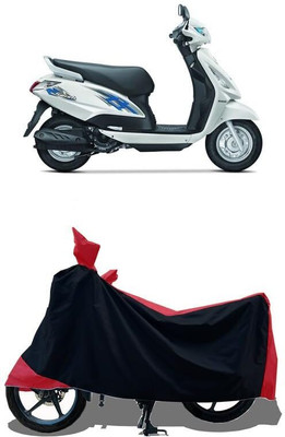 DeepShakshi AUTOMOTIVE Two Wheeler Cover for Suzuki(Swish, Red, Black)