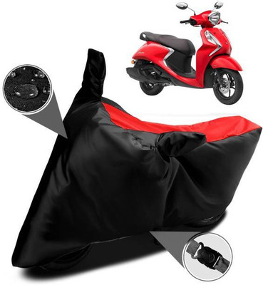 smwzxyu Waterproof Two Wheeler Cover for Yamaha(Black, Red)