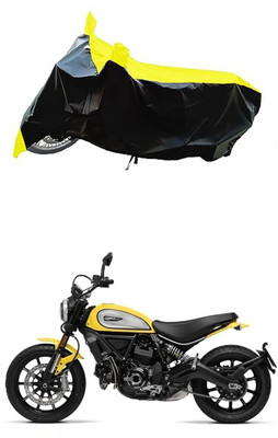 VESMEI Two Wheeler Cover for Ducati(Scrambler Icon, Yellow)