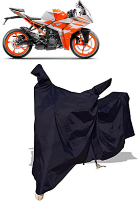 Amexride Two Wheeler Cover for KTM(RC 200 BS6, Black)