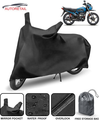 AutoRetail Waterproof Two Wheeler Cover for Hero(Passion Pro TR, Black)