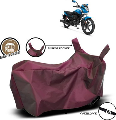 KEDIT Two Wheeler Cover for Hero(MotoCorp Splendor iSmart, Maroon)