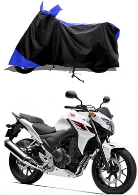 GROFATIK Two Wheeler Cover for Honda(CB 400, Blue)