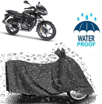 DeepShakshi AUTOMOTIVE Waterproof Two Wheeler Cover for Bajaj(Pulsar 180, Grey)
