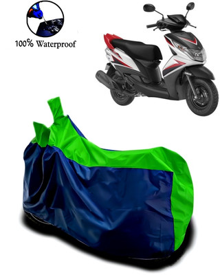 Autofly Waterproof Two Wheeler Cover for Yamaha(Ray Z, Blue, Green)