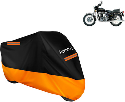 Juvdoxj Waterproof Two Wheeler Cover for Royal Enfield(Electra 4S, Orange)