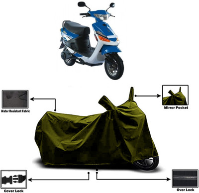 Amexride Two Wheeler Cover for Indus(Yo Style, Green)