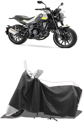 SUGASHRI Waterproof Two Wheeler Cover for Benelli(Leoncino 250, White, Black)