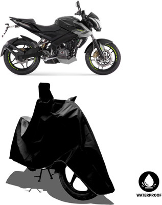 Amexride Waterproof Two Wheeler Cover for Bajaj(Pulsar 200NS FI, Black)