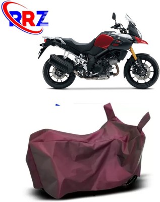 RRZ Waterproof Two Wheeler Cover for Suzuki(V Strom 1000, Maroon)