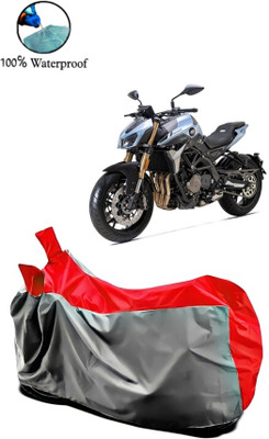 rakku Two Wheeler Cover for Benelli(TNT 600 GT, Grey, Red)