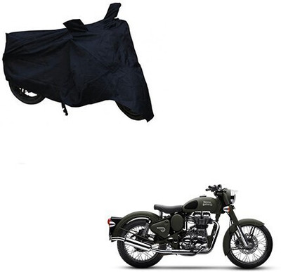 DeepShakshi AUTOMOTIVE Two Wheeler Cover for Royal Enfield(Battle, Black)
