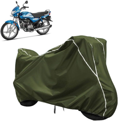 AUTOCAD Waterproof Two Wheeler Cover for Hero(HF Deluxe, Green, White)
