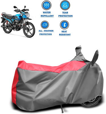 DeepShakshi AUTOMOTIVE Two Wheeler Cover for Hero(Passion Pro TR, Red, Grey)