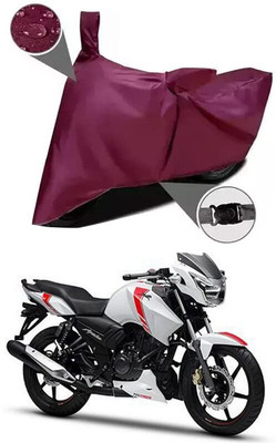 KEDIT Two Wheeler Cover for TVS(Apache RTR 160, Maroon)