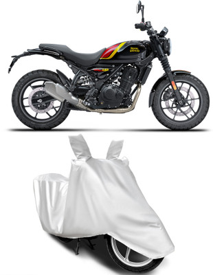 BbcMart Waterproof Two Wheeler Cover for Royal Enfield(Classic Gunmetal BS6, Silver)