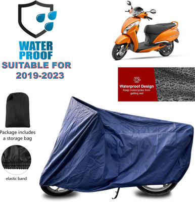 PAGORA Waterproof Two Wheeler Cover for TVS(Jupiter 125, Blue)