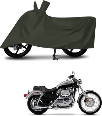 DeepShakshi AUTOMOTIVE Waterproof Two Wheeler Cover for Harley Davidson(1200 Custom, Green)