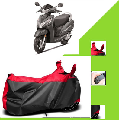 WMIZEXA Two Wheeler Cover for Honda(Activa 125, Black, Red)