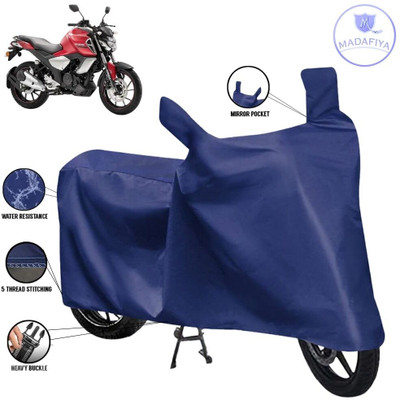 MADAFIYA Waterproof Two Wheeler Cover for Yamaha(FZ S V3, Blue)