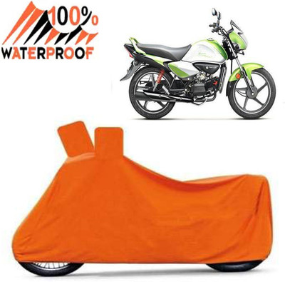ROYAL AUTO MART Waterproof Two Wheeler Cover for Hero(Splendor I Smart, Orange)