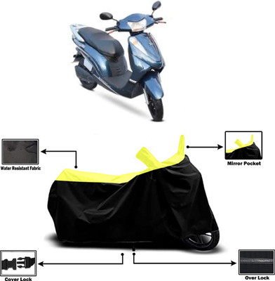 Amexride Two Wheeler Cover for Avon(E Scoot, Yellow)