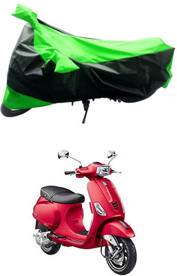 Mdstar Waterproof Two Wheeler Cover for Piaggio(Vespa SXL, Green, Black)