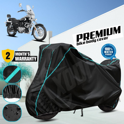 xodi Waterproof Two Wheeler Cover for Bajaj(Avenger, Black, Blue)