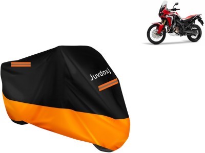 Juvdoxj Waterproof Two Wheeler Cover for Honda(CRF1000L Africa Twin BS6, Orange)