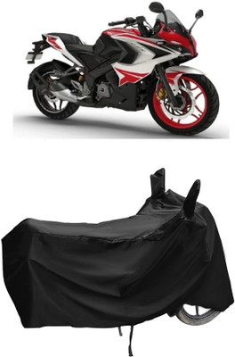 Autoprime Two Wheeler Cover for Bajaj(Pulsar RS200 BS6, Black)