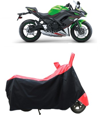 Coxtor Two Wheeler Cover for Kawasaki(Ninja 650 bs6, Red)