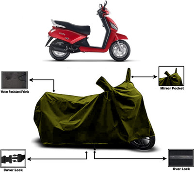 Amexride Two Wheeler Cover for Mahindra(Gusto BS6, Green)