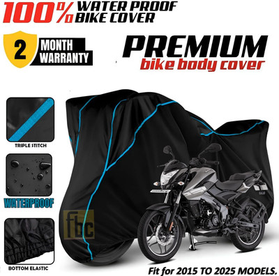 FBC Waterproof Two Wheeler Cover for Bajaj(Pulsar NS125 BS6, Grey, Multicolor)