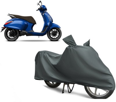 EGAL Waterproof Two Wheeler Cover for Bajaj(New Chetak, Grey)