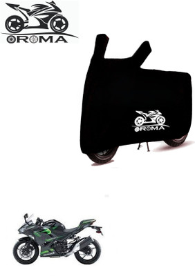 AutoRash Waterproof Two Wheeler Cover for Kawasaki(Ninja 400 BS6, Black)