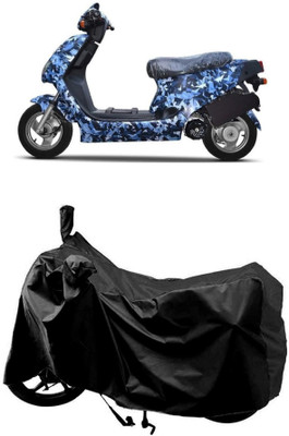 MMSSTAR Waterproof Two Wheeler Cover for Hero(Electric AXLHE-20 BS6, Black)