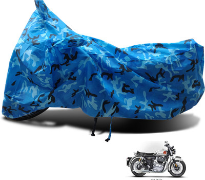 Euro Care Waterproof Two Wheeler Cover for Royal Enfield(Interceptor 650, Blue)