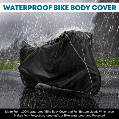 Car Styling Waterproof Two Wheeler Cover for Suzuki(Gixxer SF 250, Black, White)