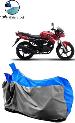 Autofly Waterproof Two Wheeler Cover for Yamaha(SZ X, Grey, Blue)