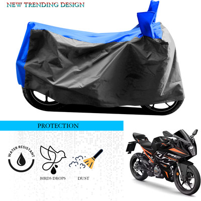 SnehaSales Waterproof Two Wheeler Cover for KTM(RC 200, Grey, Blue)