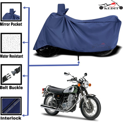 KEDIT Two Wheeler Cover for Yamaha(Blue)
